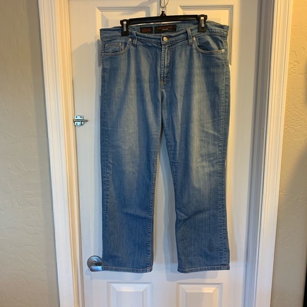 Fabrizio Gianni Cropped High Rise Jeans